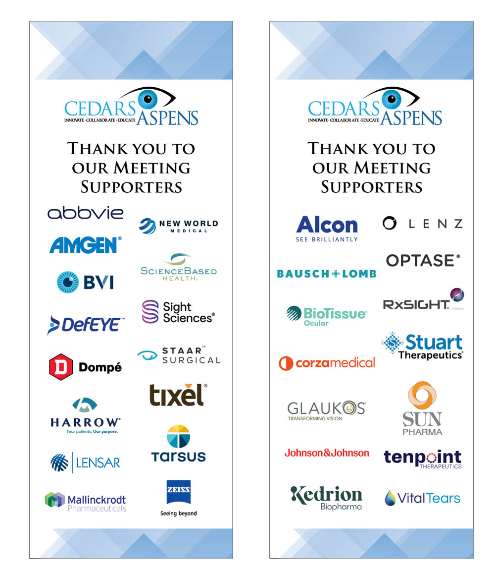 2021 Cedars Aspens Sponsors